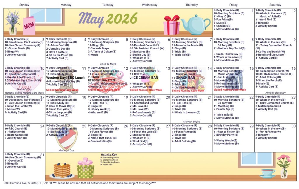 May 2026 Calendar