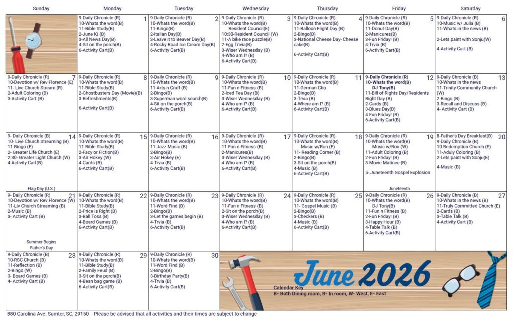 June 2026 Calendar