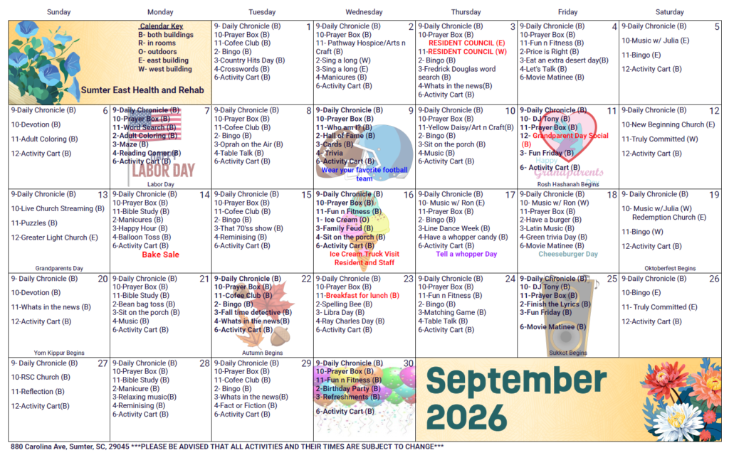 September 2026 Calendar